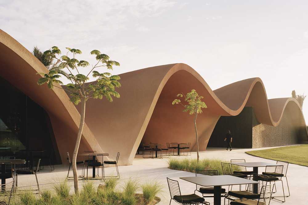 Resort con arquitectura orgánica
