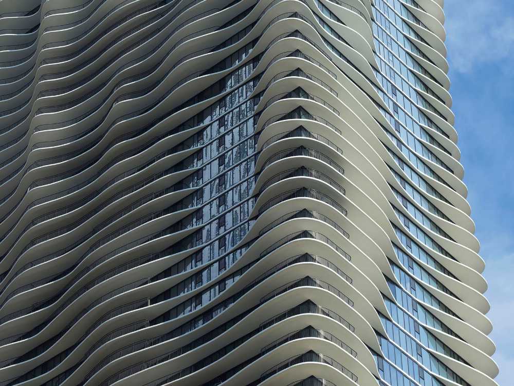 Rascacielos en Chicago con formas sinuosas