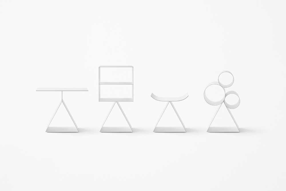 Minimal design objects inspired by Chinese pictograms