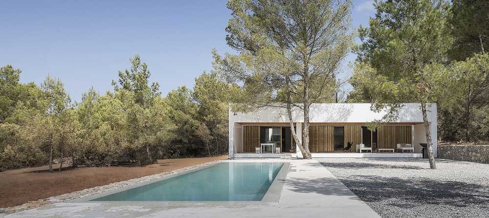 villa Ibiza piscine pinède