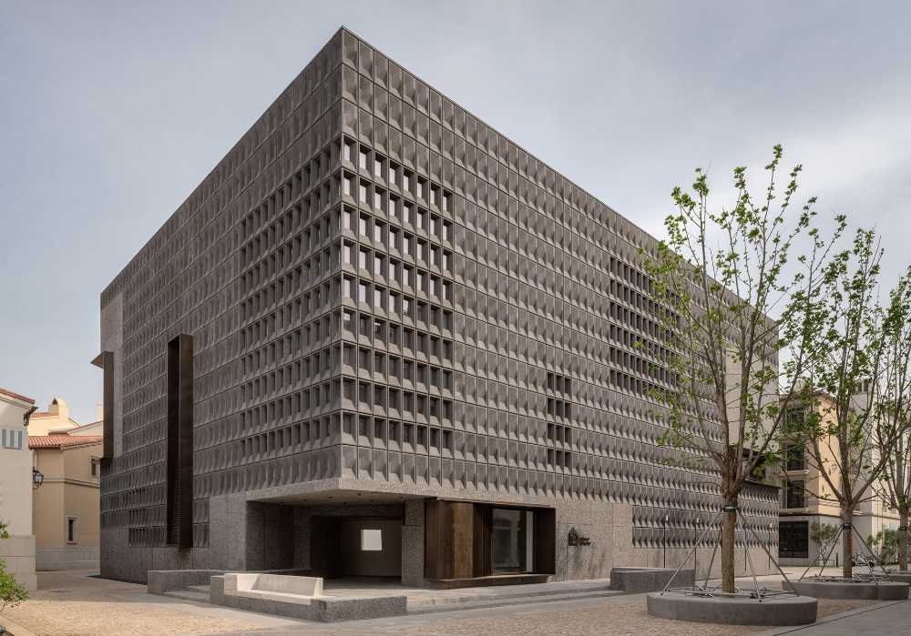 centro de arte estructura bloques cemento
